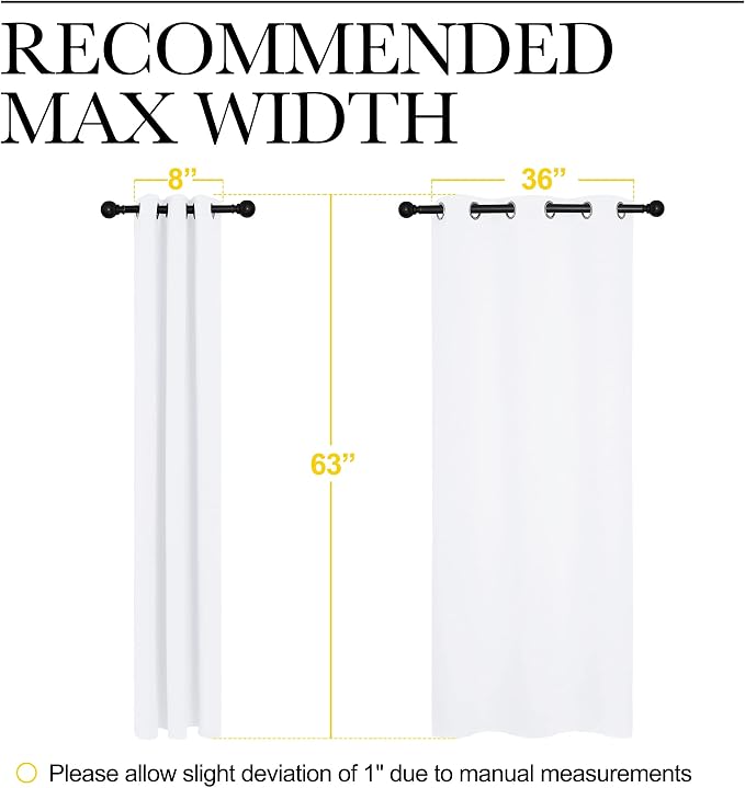 NICETOWN White Window Curtain Panels - Image 6