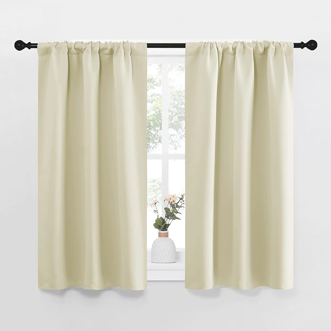 NICETOWN Kitchen Curtains, Short Blackout Curtains & Drapes, Small Window by NICETOWN