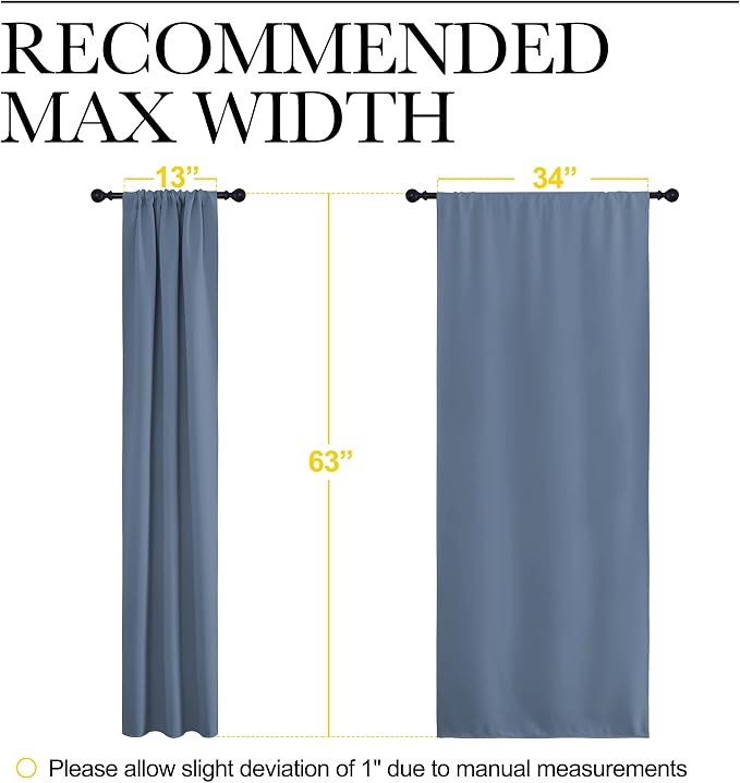 NICETOWN Bedroom Curtains, Home Decoration Solid Thermal Insulated Draperies & - Image 6