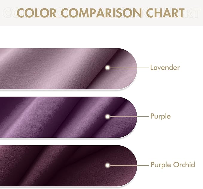 MIULEE Velvet Curtains Lavender Light Purple Elegant Grommet Thermal Insulated - Image 6