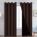 Yakamok Blackout Curtains 96 Inches Long, 2 Thick Layers Grommet Top Thermal by Yakamok