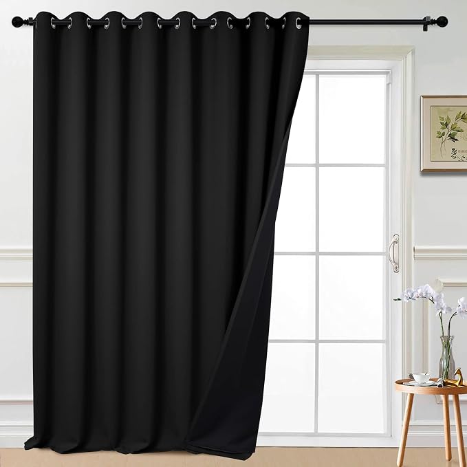Yakamok 100% Blackout Thermal Insulated Grommet Curtains, Noise Reducing by Yakamok