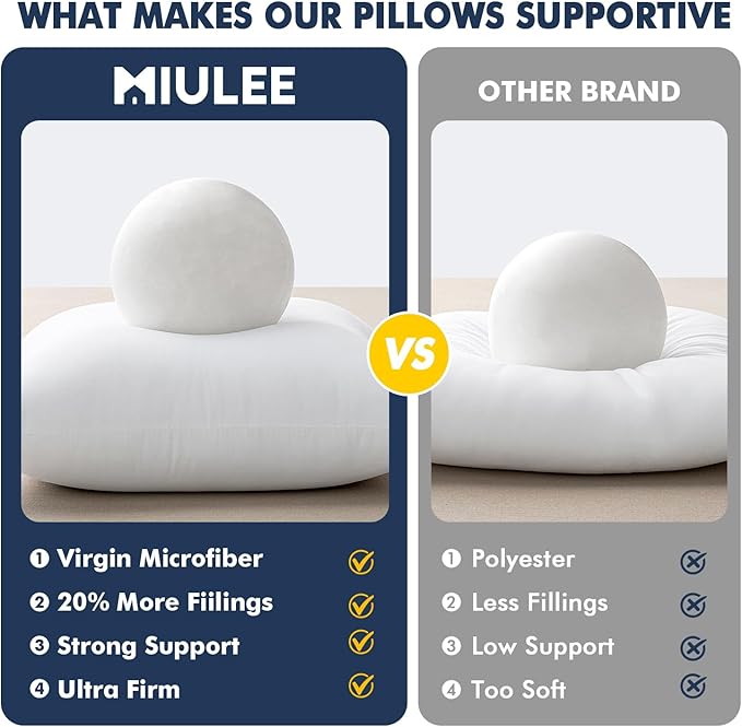 MIULEE Throw Pillows Inserts - Image 8