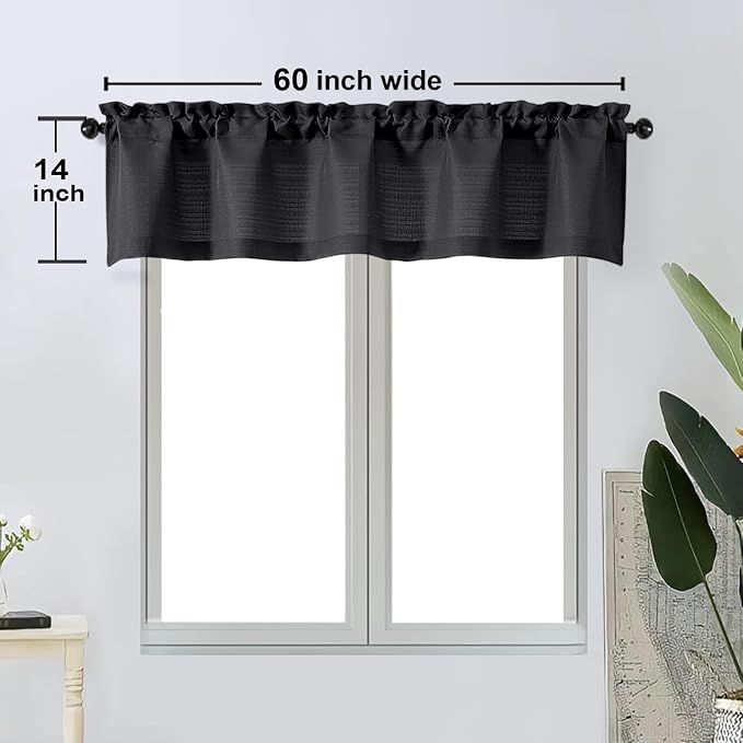 OWENIE Bob 1 PCS Black Valances - Image 6