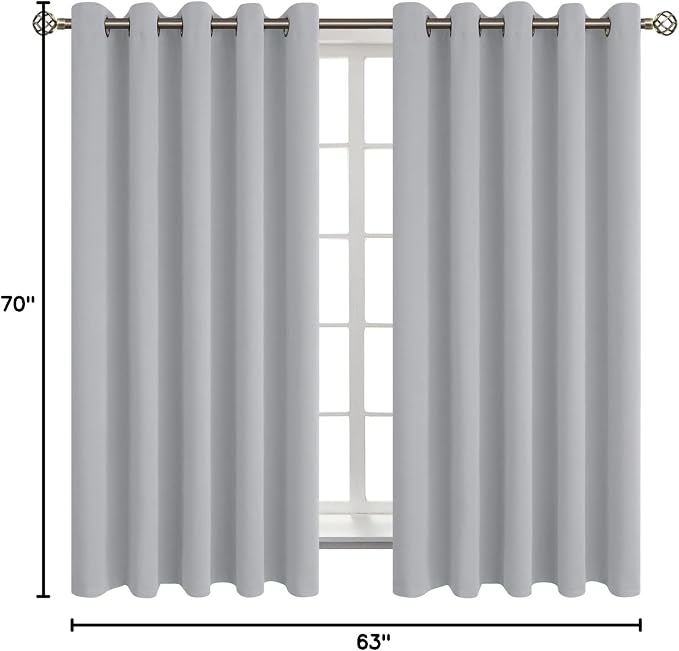 BGment Room Darkening Curtains 63 Inches Long - Image 9