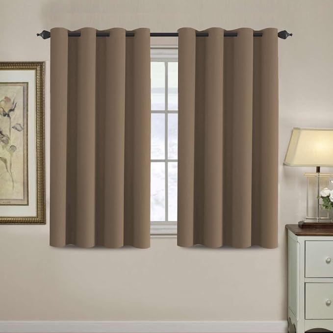 H.VERSAILTEX Blackout Curtain for Living Room Small Window Kitchen Blackout by HVERSAILTEX
