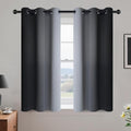 Yakamok Room Darkening Ombre Curtains 45 Inch Length, Light Blocking Grommet by Yakamok