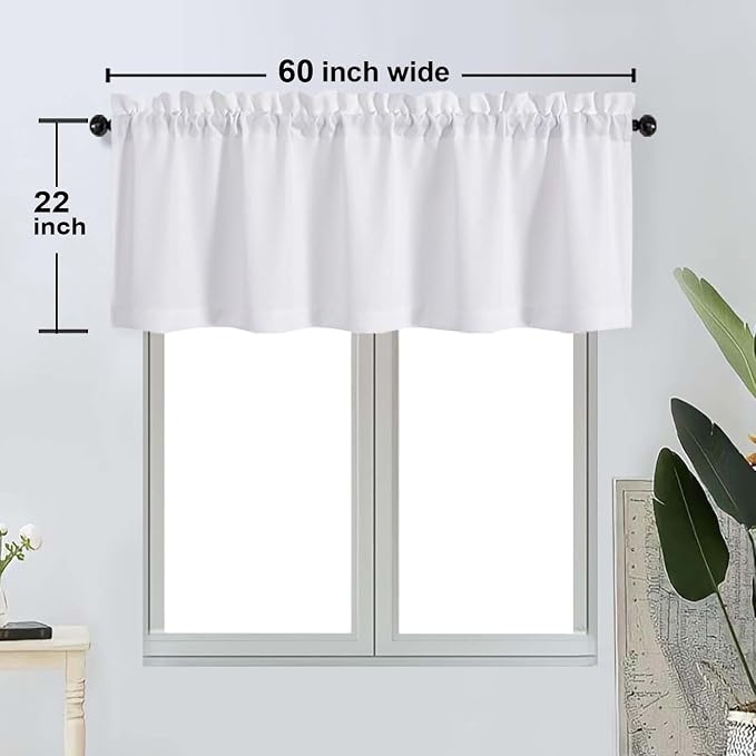 OWENIE Bob 1 PCS White Valances - Image 2
