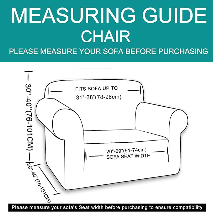 U-NICE HOME Recliner Chair Covers Stretch Couch Cover Sofa Cover Sofa Slipcover - Image 6