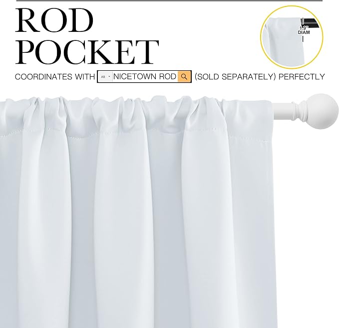 NICETOWN Bedroom Window Curtain Panels - Image 3