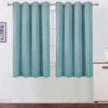 LEMOMO Blackout Curtains 66 x 54 Inch Long Stone Blue Curtains Set of 2 Panels by Lemomo