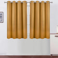 LEMOMO Mustard Yellow Thermal Blackout Curtains/52 x 45 Inch/Set of 2 Panels by Lemomo