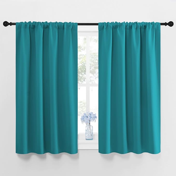 NICETOWN Peacock Blue Blackout Curtains Panels by NICETOWN