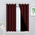 Yakamok 100% Blackout Curtains for Bedroom, Thermal Insulated 2-Layer Lined by Yakamok