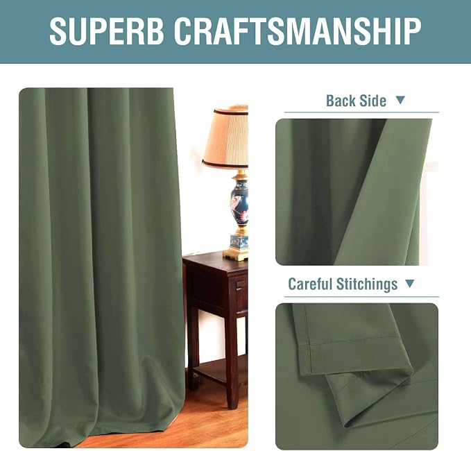 H.VERSAILTEX Green Blackout Curtain - Image 3