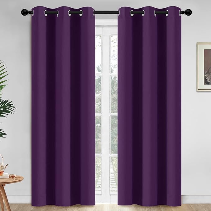 Yakamok Room Darkening Grommet Top Window Drapes Thermal Insulated Light by Yakamok