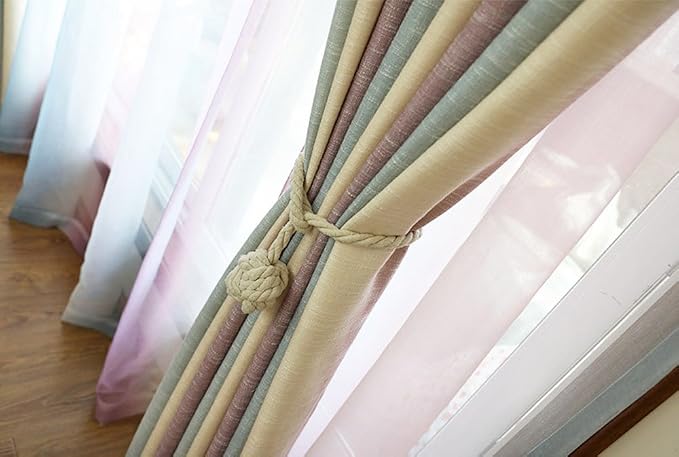 Melaluxe 2 Pack Curtain Tiebacks - Image 6