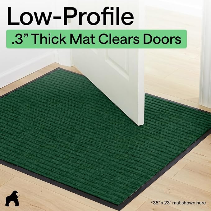 GORILLA GRIP Waterproof Traffic Guard Door Mat, Indoor and Outdoor Heavy Duty - Image 9