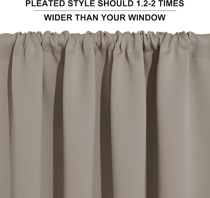 RYB HOME Cafe Blackout Curtains 24 inch Length, RV Curtains - Image 9