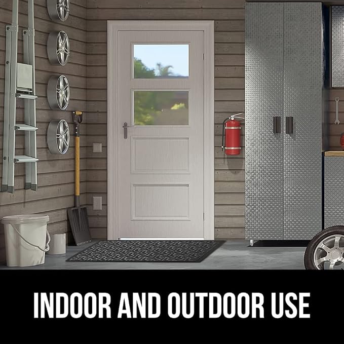 GORILLA GRIP 100% Waterproof All-Season WeatherMAX Doormat, US Designed Natural - Image 9