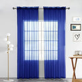 SpaceDresser Sheer Voile Window Treatment Rod Pocket Curtain Panels by SpaceDresser