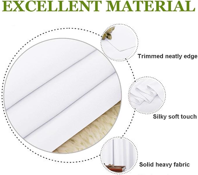 NICETOWN Draperies Curtains Panels, Blocking Out 50% Sunlight Window Treatment - Image 5