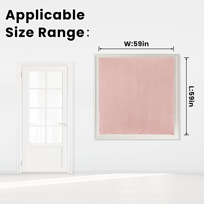 Self Adhesive Blackout Curtains- Stick on Curtains Shades Window Blinds - Image 7