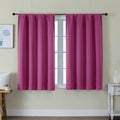 Simplebrand Ava Hot Pink Short Blackout Curtains by Simplebrand