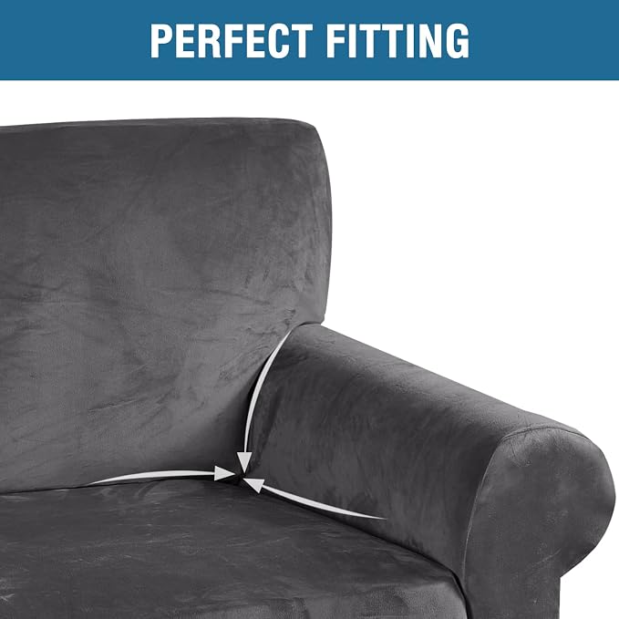 H.VERSAILTEX Stretch Velvet Sofa Covers - Image 4