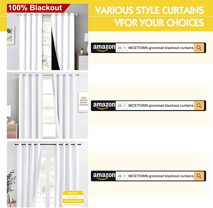 NICETOWN Room Warming Full Shading Curtains - Image 8