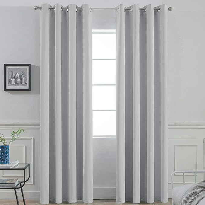 Yakamok Room Darkening Grommet Window Drapes Thermal Insulated Light Blocking by Yakamok