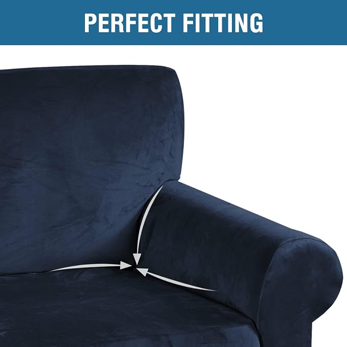 H.VERSAILTEX Stretch Velvet Sofa Covers - Image 4