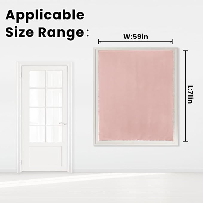 Self Adhesive Blackout Curtains- Stick on Curtains Shades Window Blinds - Image 7