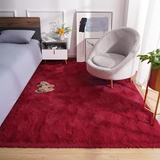 Amearea Shag Fluffy Area Rug for Bedroom Girls Living Room, Extra Soft and - Image 6