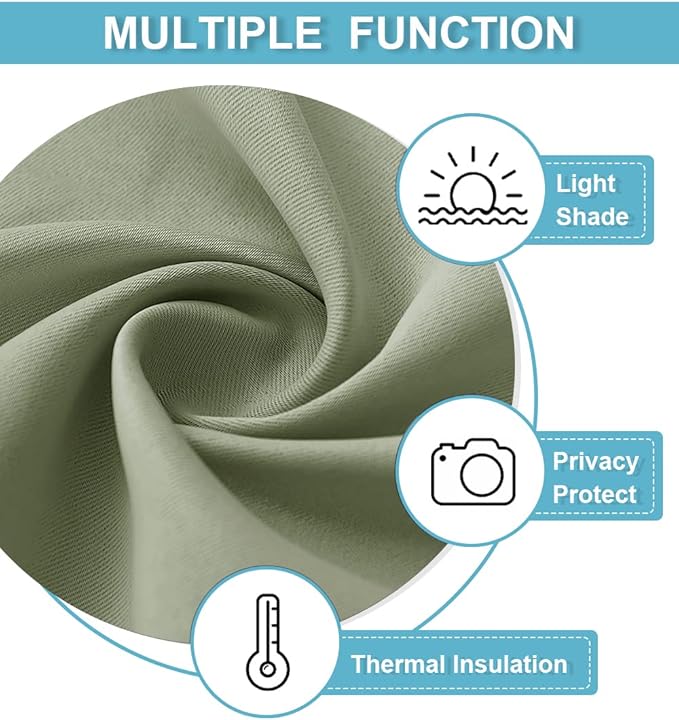 RYB HOME RV Curtains for Camper Windows, Mini Small Thermal Insulated Sunlight - Image 5