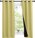 NICETOWN 100% Blackout Short Curtains by NICETOWN
