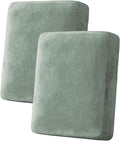 H.VERSAILTEX Velvet Stretch Couch Cushion Cover Plush Cushion Slipcover by HVERSAILTEX