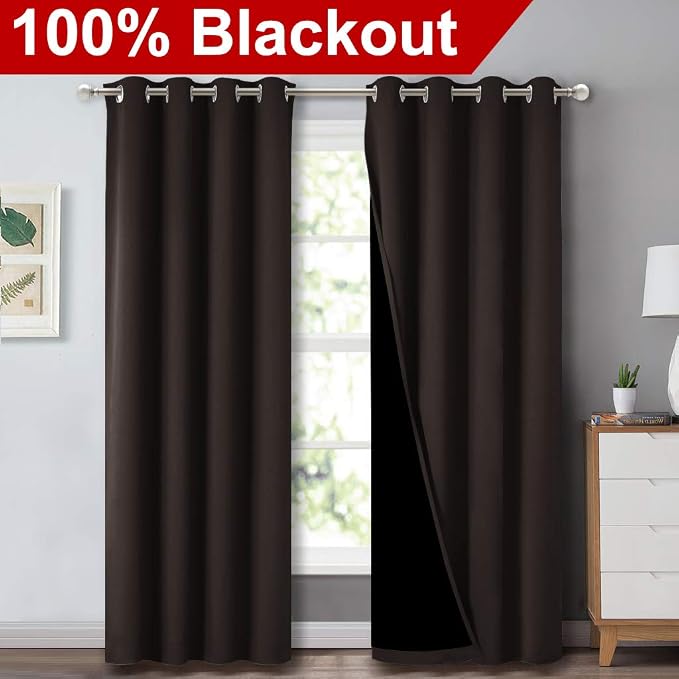 NICETOWN High End Thermal Curtains, Full Blackout Curtains 84 inches Long - Image 2