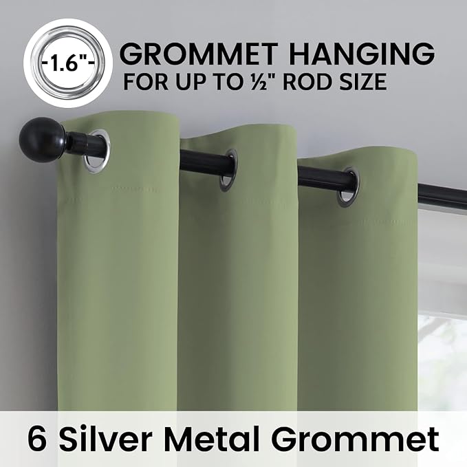 SimpleHome 100% Blackout Curtains - Image 5