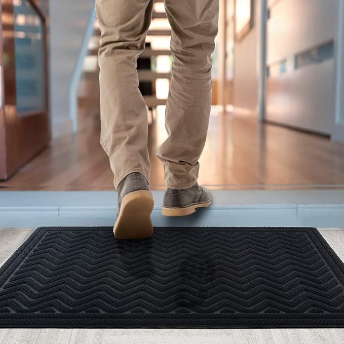 Mibao Front Door Mat, Dirt Trapper Welcome Mat - Image 5