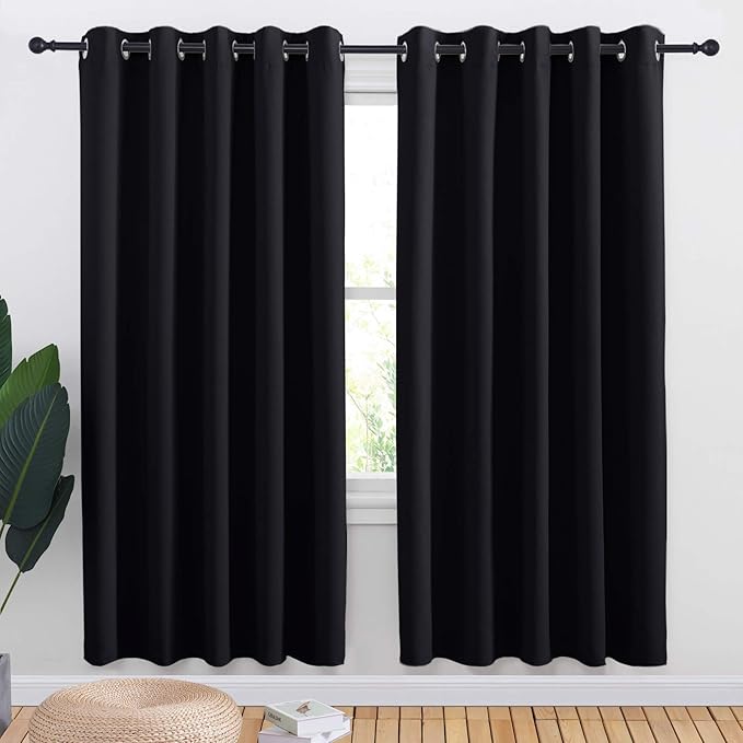 NICETOWN Blackout Draperies Window Curtain Panels, Autumn/Winter Thermal by NICETOWN
