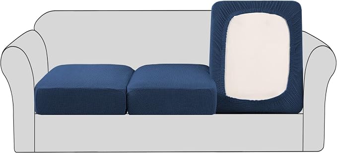 H.VERSAILTEX Super Stretch Couch Cushion Covers Sofa Cushion Slipcovers by HVERSAILTEX