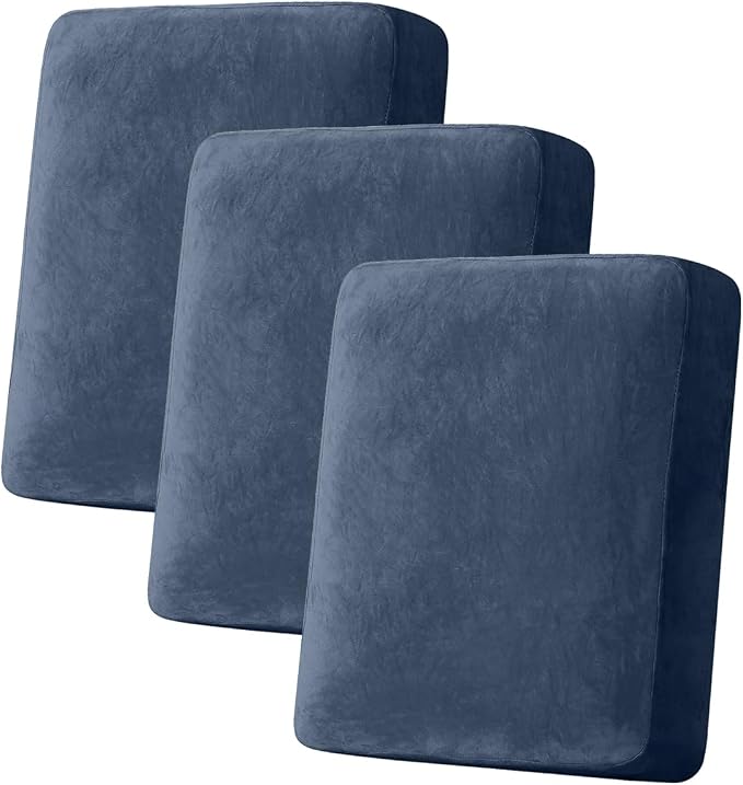Couch Cover Stretch Velvet Sofa Cushion Cover 3-Piece by Taque