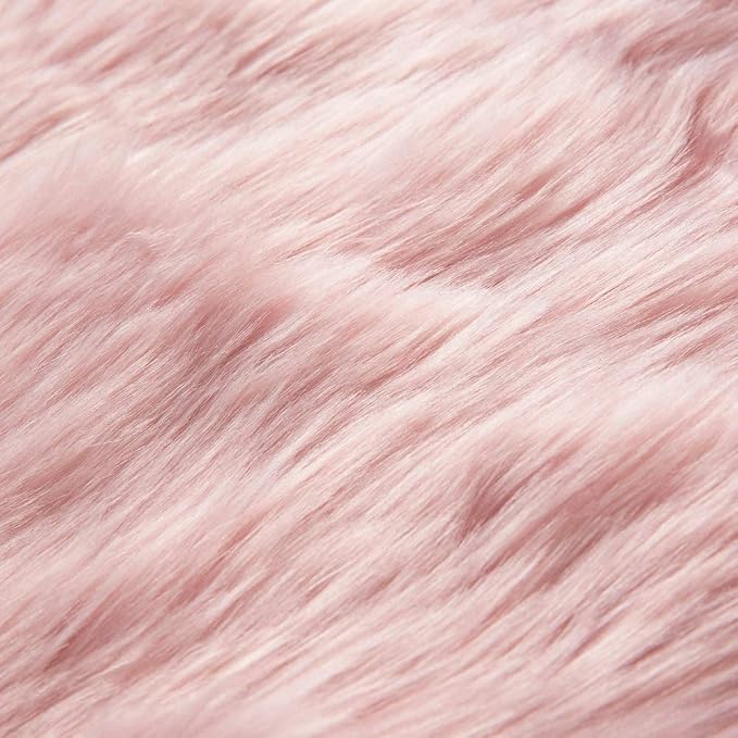 MIULEE Luxury Super Soft Fluffy Area Rug Faux Fur Sheepskin Rug Decorative - Image 4