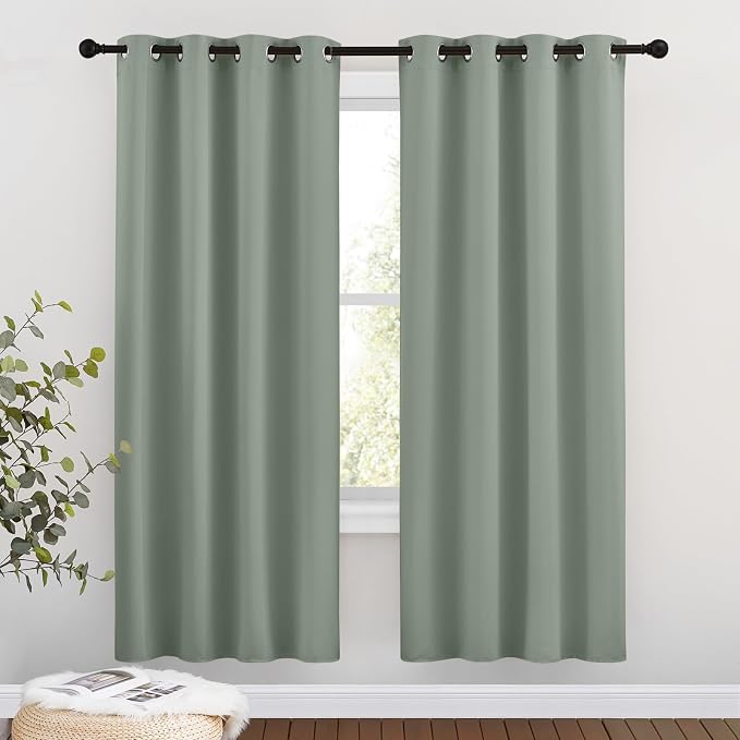 NICETOWN Sage Green Blackout Curtains & Drapes by NICETOWN