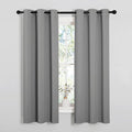 NICETOWN Silver Grey Blackout Curtain Panels by NICETOWN