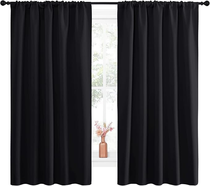 NICETOWN Black Out Window Curtains - Image 2