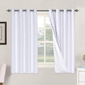 H.VERSAILTEX Linen Blackout Curtains 63 Inches Long 100% Blackout Thermal by HVERSAILTEX