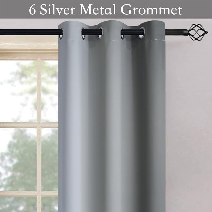 SimpleHome Ombre Room Darkening Curtains 36 inches Length - Image 4