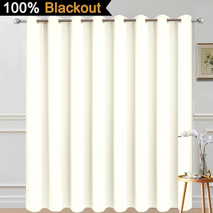 Yakamok 100% Blackout Patio Door Curtain Panels - Image 2